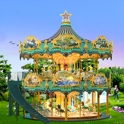 double decker merry go round cost