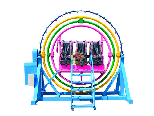 human gyroscope ride