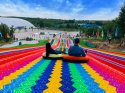 Rainbow Dry Snow Slide