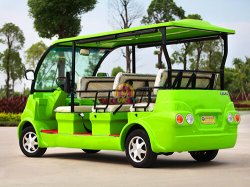 Green Electric Sightseeing Car